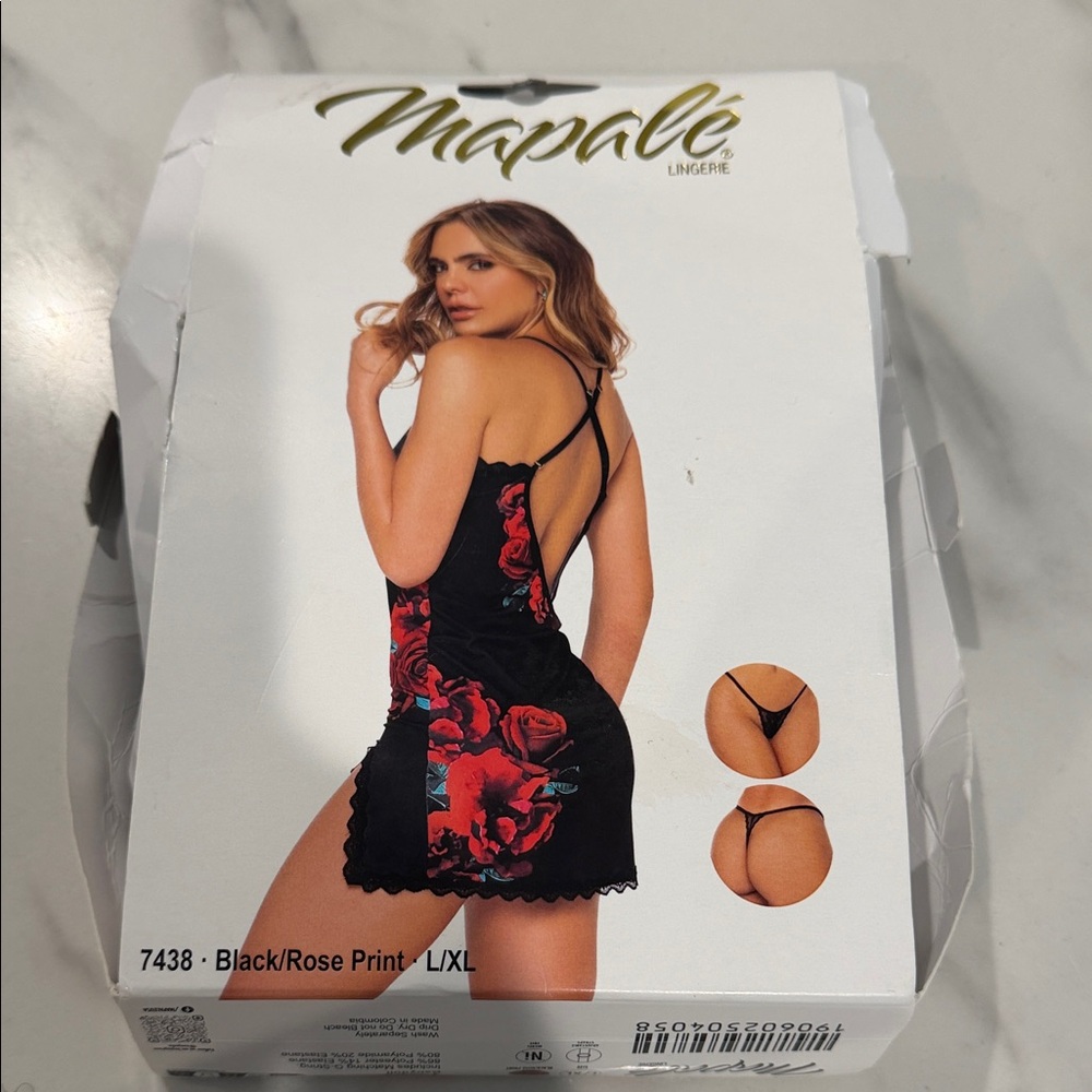 Mapale Black and Red Lingerie
